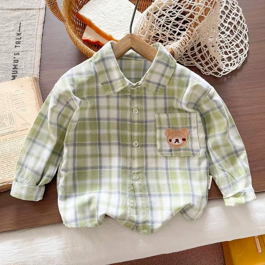 IENENS Crianças Bebê Meninos Algodão Topos Menino Listrado Camisas Casuais Wear Dos Desenhos Animados Camisetas Roupas 1