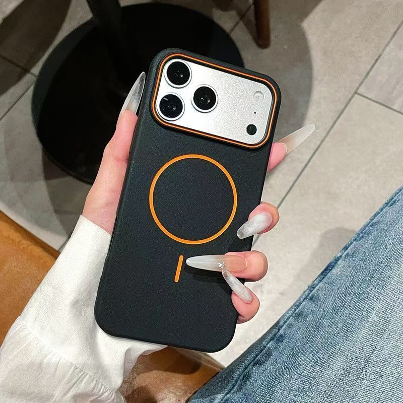 Luxo Pele Amigável Fosco Magnético Macio Silicone Caso De Telefone Adequado Para iPhone 17 16 15 14 13 12 Pro Max 17 Ar — imagem 2 de 2