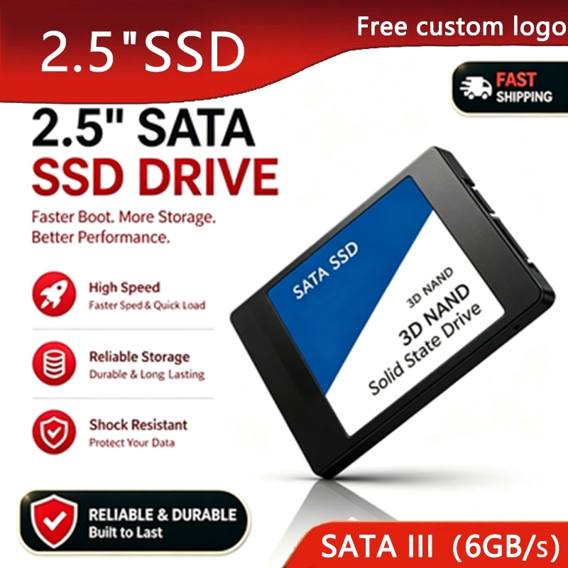SSD de alto desempenho 120GB-480GB Unidade de estado sólido interna SATA III de 2.5 polegadas