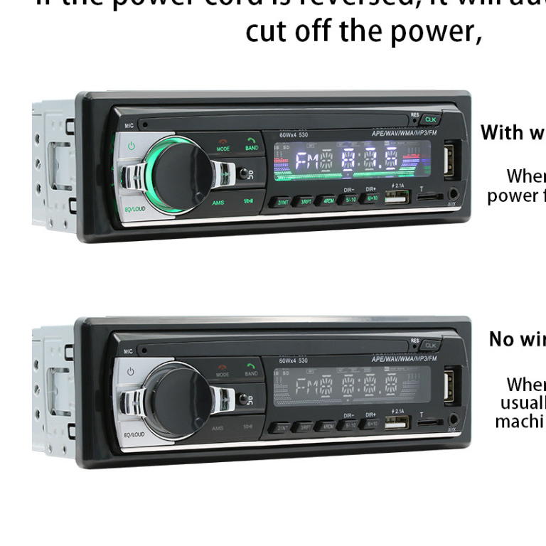 （Do São Paulo) ESSGOO Rádio Para Carro 1 Din Bluetooth MP3 Player Autoradio USB Receptor FM · foto 2
