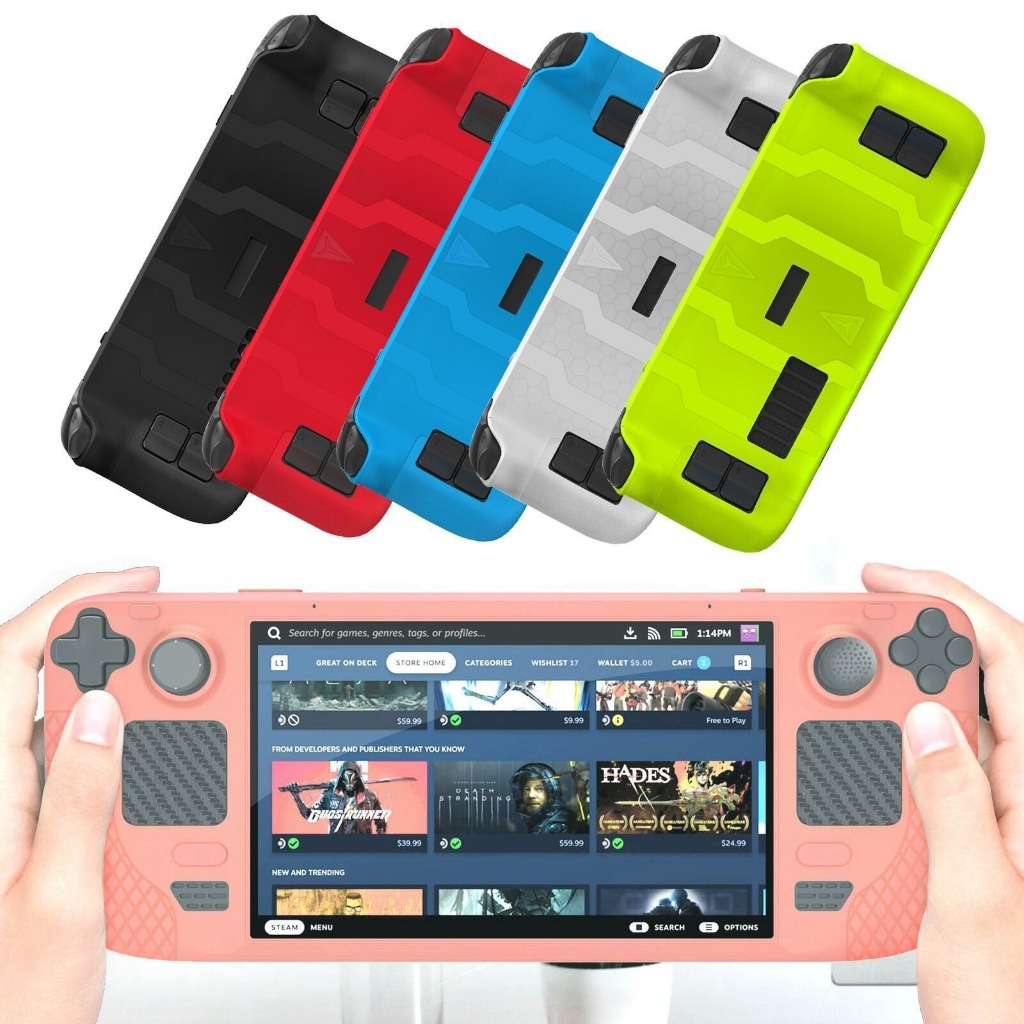 Steam Deck Game Console Capa protetora de Silicone Steam Deck engrossado com console antiderrapante protetor de borracha