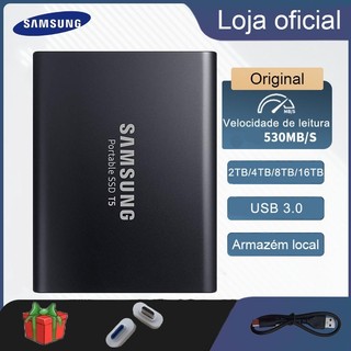 SAMSUNG Solid State SSD T5 USB 3.1 Disco Rígido Móvel HDD Portátil De Alta Capacidade Adequado Para Desktop