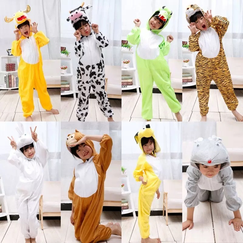 Crianças Dos Desenhos Animados Animal Ovelha Cabra Traje Cosplay Macacão Dia Das Trajes De Halloween Para Menino Menina