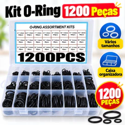 1200 Pcs Anel De Vedação Junta De Borracha O-Ring Sortido Com Caixa Kit Anéis De Vedação Para Torneira