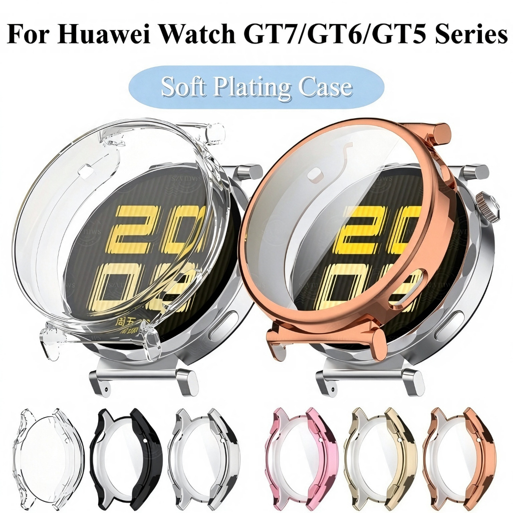 Capa Revestida De TPU Para Huawei Watch gt7 Pro GT6 5 5Pro 4 46mm 42mm 41mm Smartwatch Relógio Inteligente Completa Prot