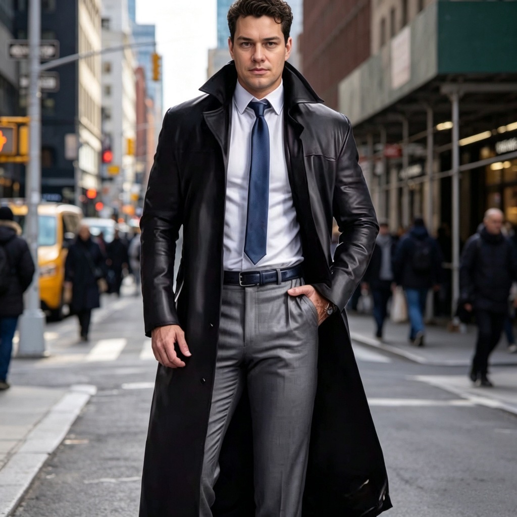 s-5xl Hewelery Cor Sólida trench coat De Couro Fino Casaco PU Jaqueta Masculina