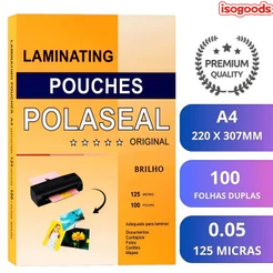 Polaseal p/Plastificacao A4 (220x307mm) 0,05 C/100