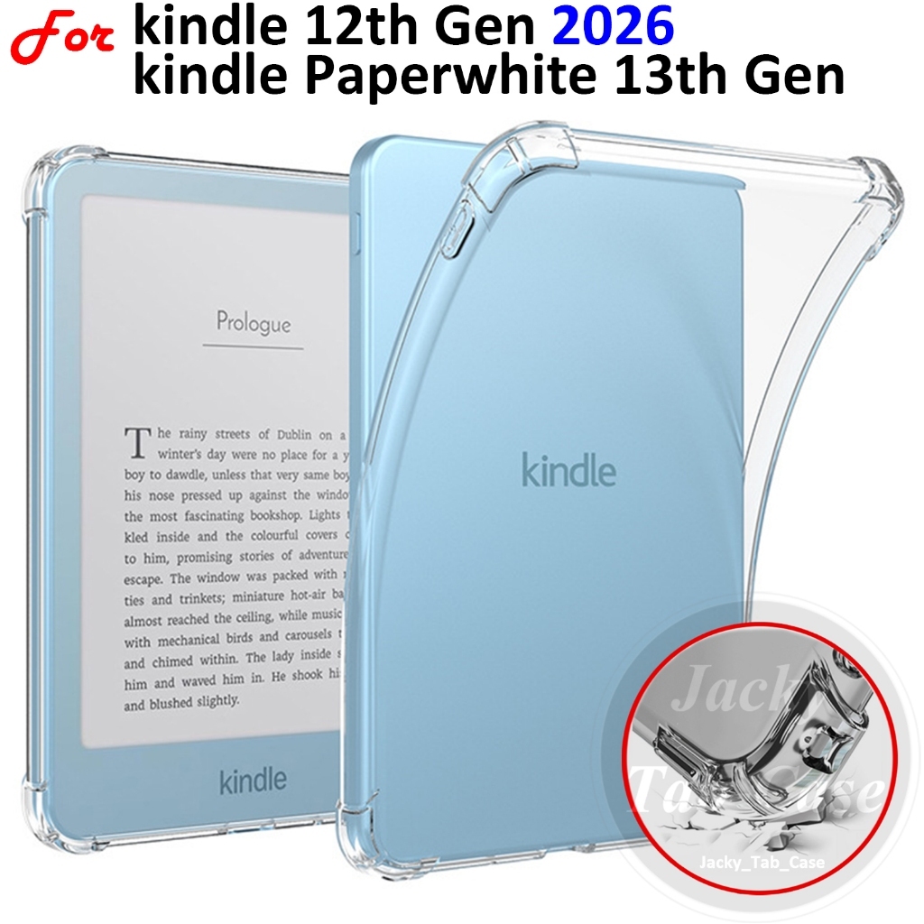 Para kindle 12a Geração 2026 6" Todos Os Novos eReader PaperWhite 13a 7" Capa Silicone Macio À Prova De Choque