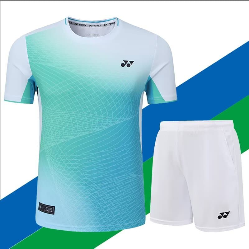 Novo YOENX Badminton Jogo Esportes Conjunto De Manga Curta Tênis Mesa Lazer