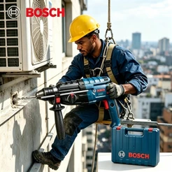 Bosch GBH 2-28D Martelete Furadeira de Impacto Rotativo 1600w 3 Funções SDS-plus Técnico de refrigeração, fura concreto