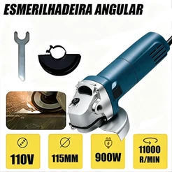 Esmerilhadeira Lixadeira Angular 900w 115mm 4.1/2 11000rpm Ecosen