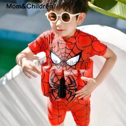 Maiô Flutuante Para Crianças , Roupa De Banho De Uma Peça , Estampa De Desenho Animado , Meninas , Meninos