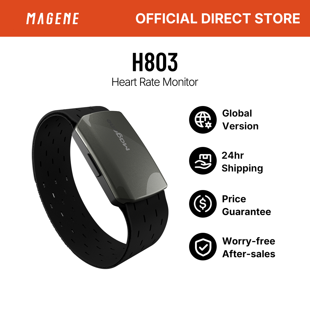 Magene H803 Sensor Braçadeira Dual Mode Outdoor Fitness Bluetooth Ant Com Alça De Braço