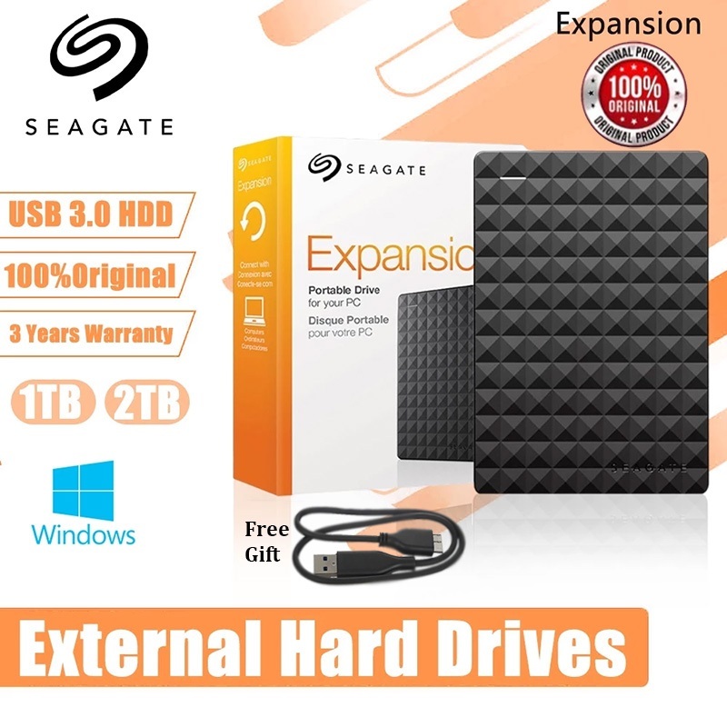 Seagate External Hard Drive High Capacity 500GB/1TB/2TB/4TB USB 3.1 Portable Hard Drive Plug And Play