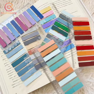 Notas Adesivas Com Marcador de Régua, Marcador de Página livro papelaria escritório stick notes flags,Logotipos em Oferta na Shopee