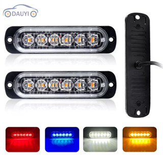 6LED Luz De Advertência Para Grelha De Carro Emergência Reboque De Caminhão Lateral LED Carros 12V-24V Acessórios em Oferta na Shopee