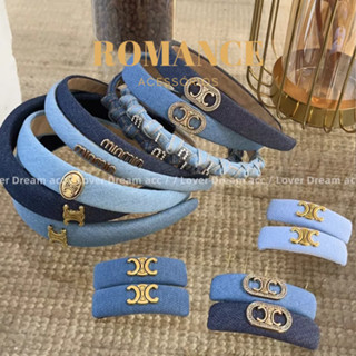 Nova Carta Geométrica Retro Carta Geométrica Rhinestone Denim Style Tecido Esponja Fita de Cabeça Acessórios para Cabelo 1014