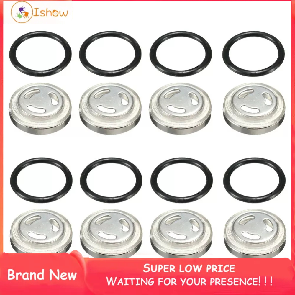 8pcs 18mm Motocicleta Freio Cilindro Mestre Reservatório Vidro Viseiro/Junta Len