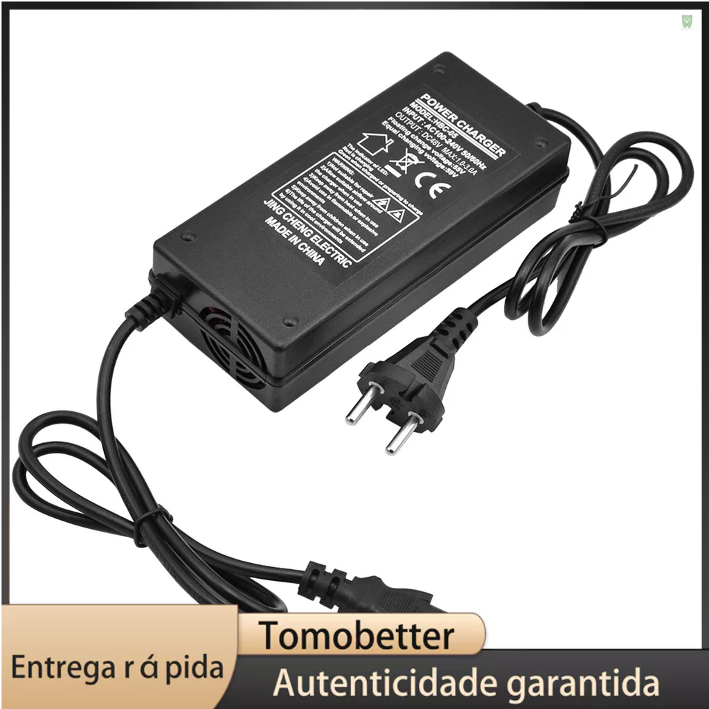 (tombbr) Carregador Elétrico De Bicicleta Bateria