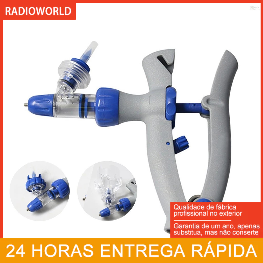 Seringa De Gado Injetor De Ajustável E Contínua Animal Para Aves De Corte Peixe De Frango De Cabra Porco