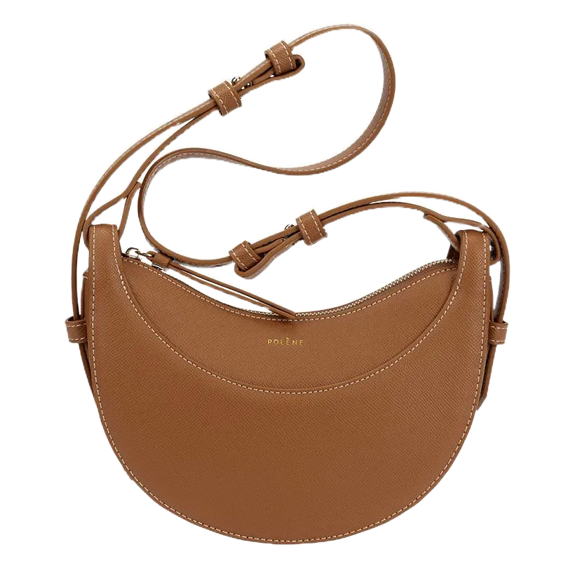 AC）As bolsas femininas de couro são nobres e têm grande capacidade para as necessidades di...