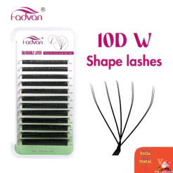 Original FADVAN 10D W Duplo 5DW Forma Cílios Extensão 0.07 Ferramentas De Maquiagem Profissional