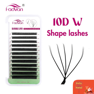 Original FADVAN 10D W Duplo 5DW Forma Cílios Extensão 0.07 Ferramentas De Maquiagem Profissional em Oferta na Shopee