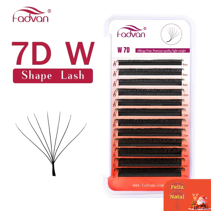FADVAN Pestanas Real 7D W Extensões De 8-15mm De Volume Suave Natural Ventilador 7D Premade Fan em Oferta na Shopee