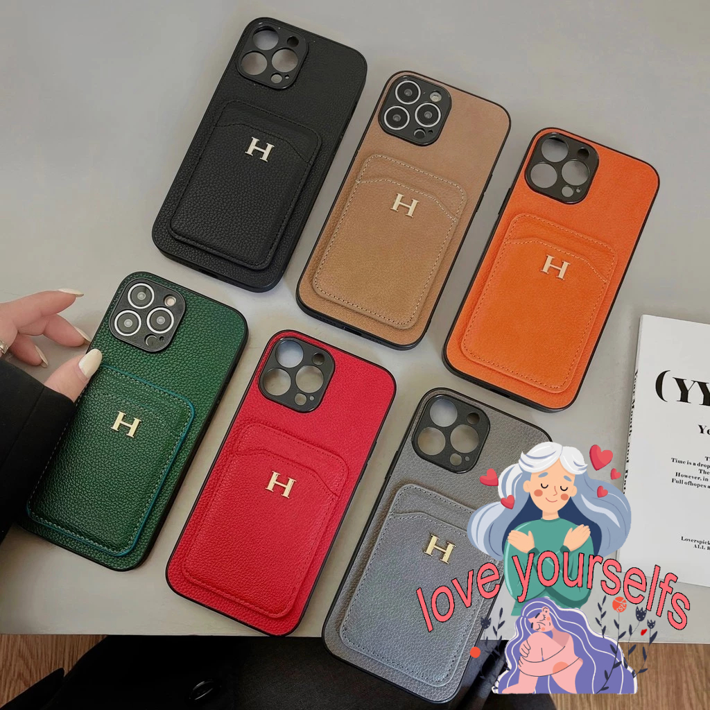 capinha iphone Porta Cartão para capinha iphone 14 13 11 16 12 15 ProMax luxo moda couro protetor choque capinha celular