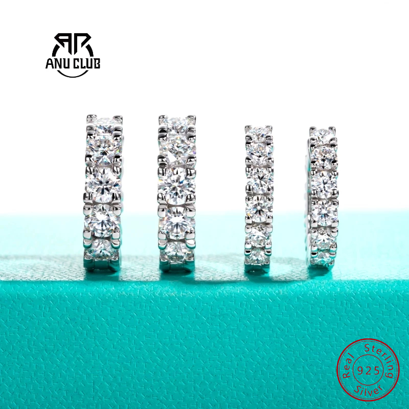 Brincos AnuClub Moissanite D/VVS1 2.4-6CTTW 925 Prata Presente Para Mulheres Com Certificado em Oferta na Shopee