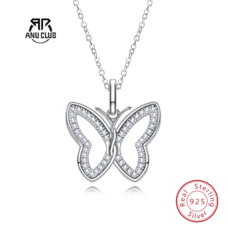 Pingente De Coração De Moissanite AnuClub ✨Prata Esterlina D VVS1 | Colar Infinito Presente De Natal Frete Grátis em Oferta na Shopee