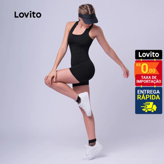 Lovito Regatas esportivas lisas esportivas para mulheres LB349BRL378