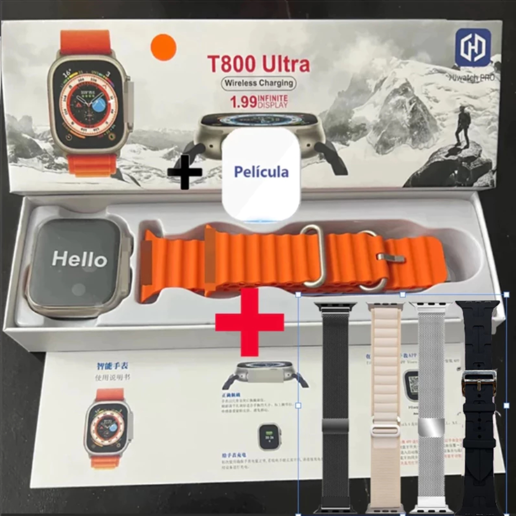 2025 Nova Série 8 Relógio Esportivo Sem Fio À Prova D'água Ultra Smart