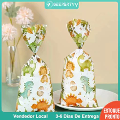 GeeParty – 20/40 Peças Sacolinhas de Brindes com Motivo de Dinossauro para Meninos