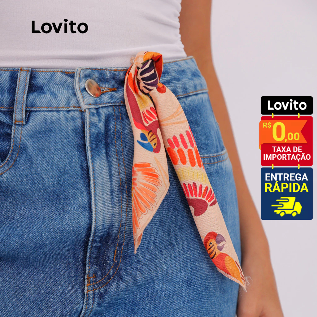 Lovito Lenços Tropicais Casuais para Mulheres LB1082BRL1112 em Oferta na Shopee