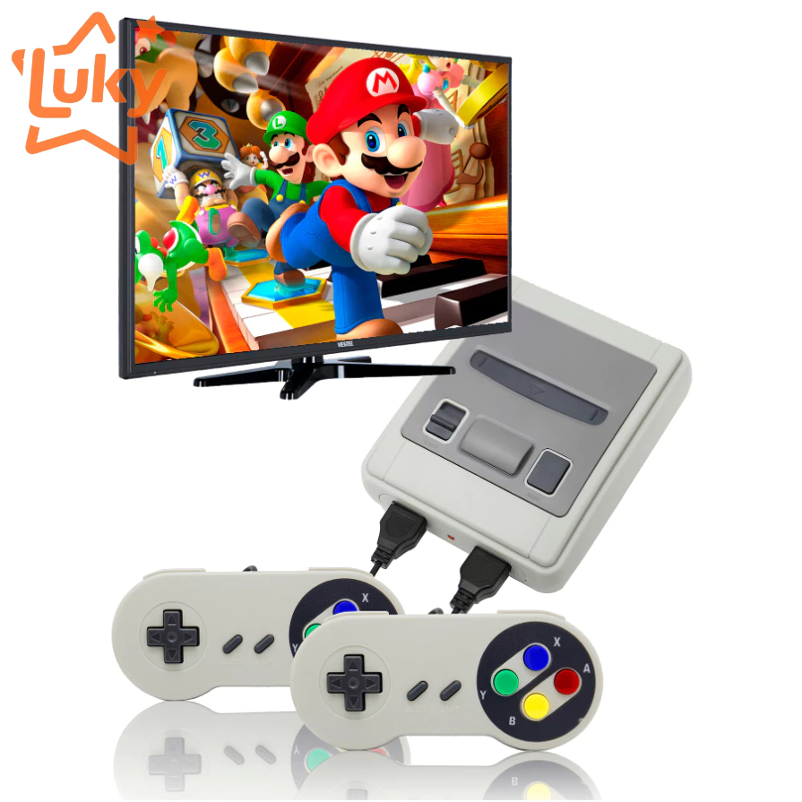 Videogame Clássico Mini SNES Com 2 Controles 8 Bits 620 Jogos Original Envio Imediato
