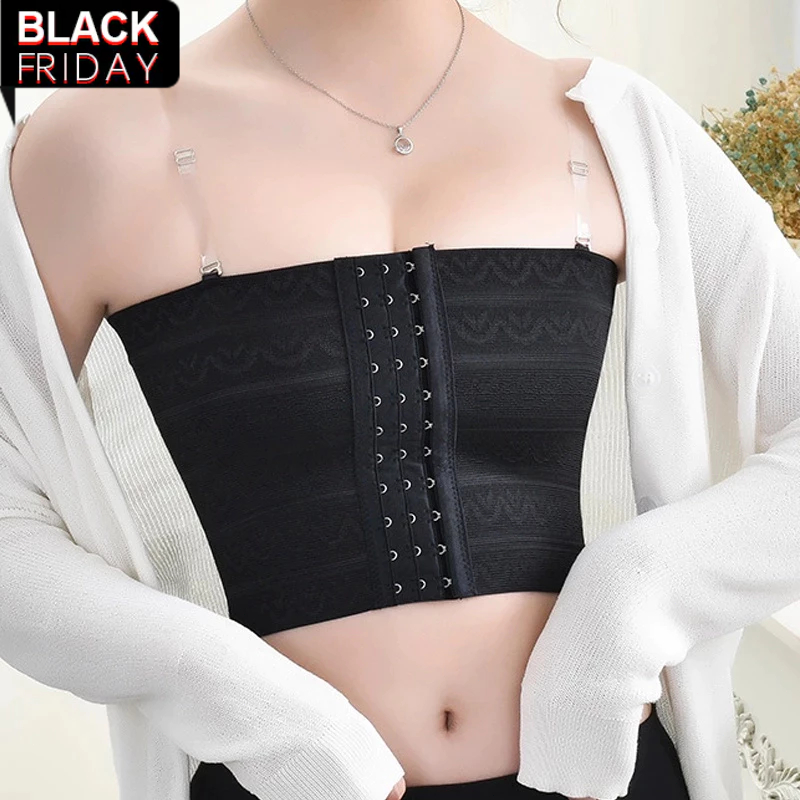 Alça de ombro incluída Sutiã Compressor Pasta De Peito Respirável M-XXL Com Gancho-Pulôver FTM/Trans Para Busto Grande