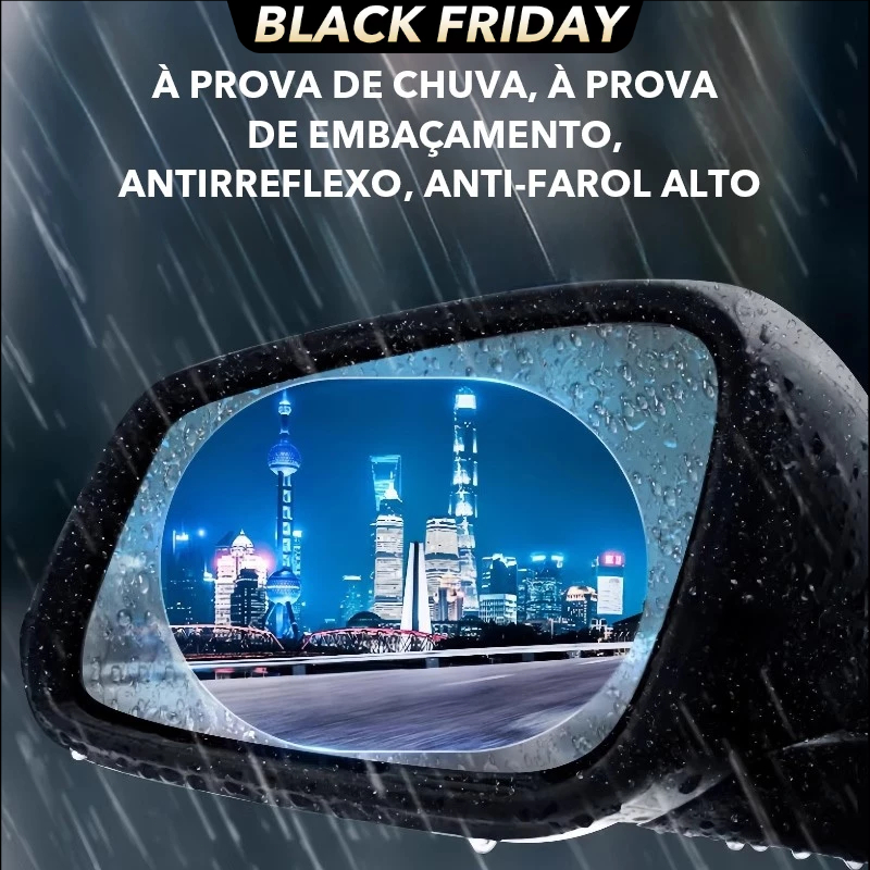 2 unidades película protetora para carro frete grátis / anti-embaçamento/anti-nevoeiro/chuva/retrovisor em Oferta na Shopee