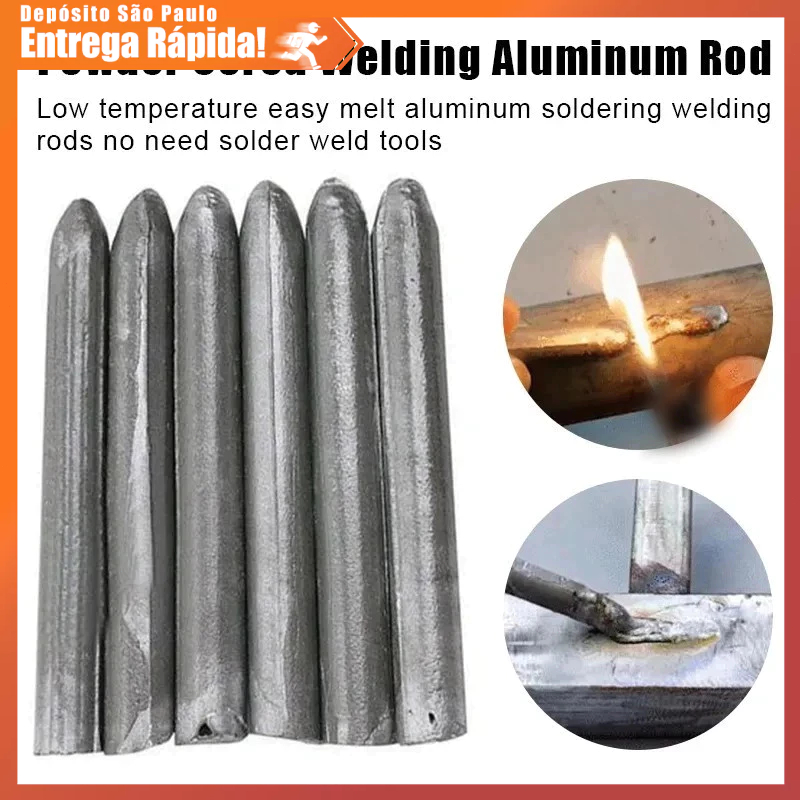 Kit Solda Baixa Temperatura 200°C | Metais Variados Aço Cobre Alumínio | Reparo Universal DIY Doméstico