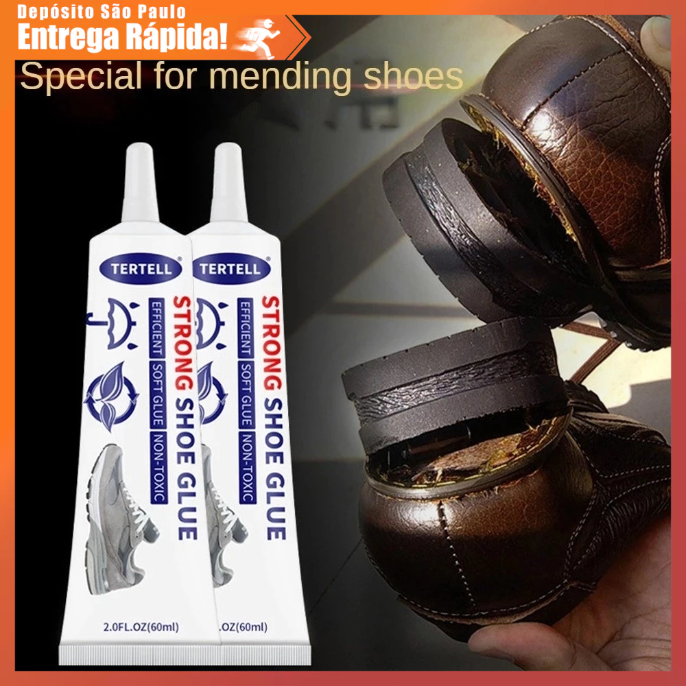 Cola Profissional para Reparo de Calçados Esportivos Resistente a Altas Temperaturas 30ml/60ml