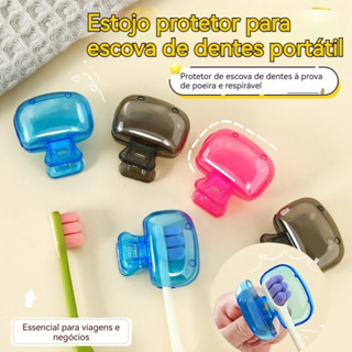 1/2/4 peças Porta Escova de Dentes Portátil com Capa Protetora Anti-Poeira, Super Higiênica e Ideal para Viagem em Oferta na Shopee