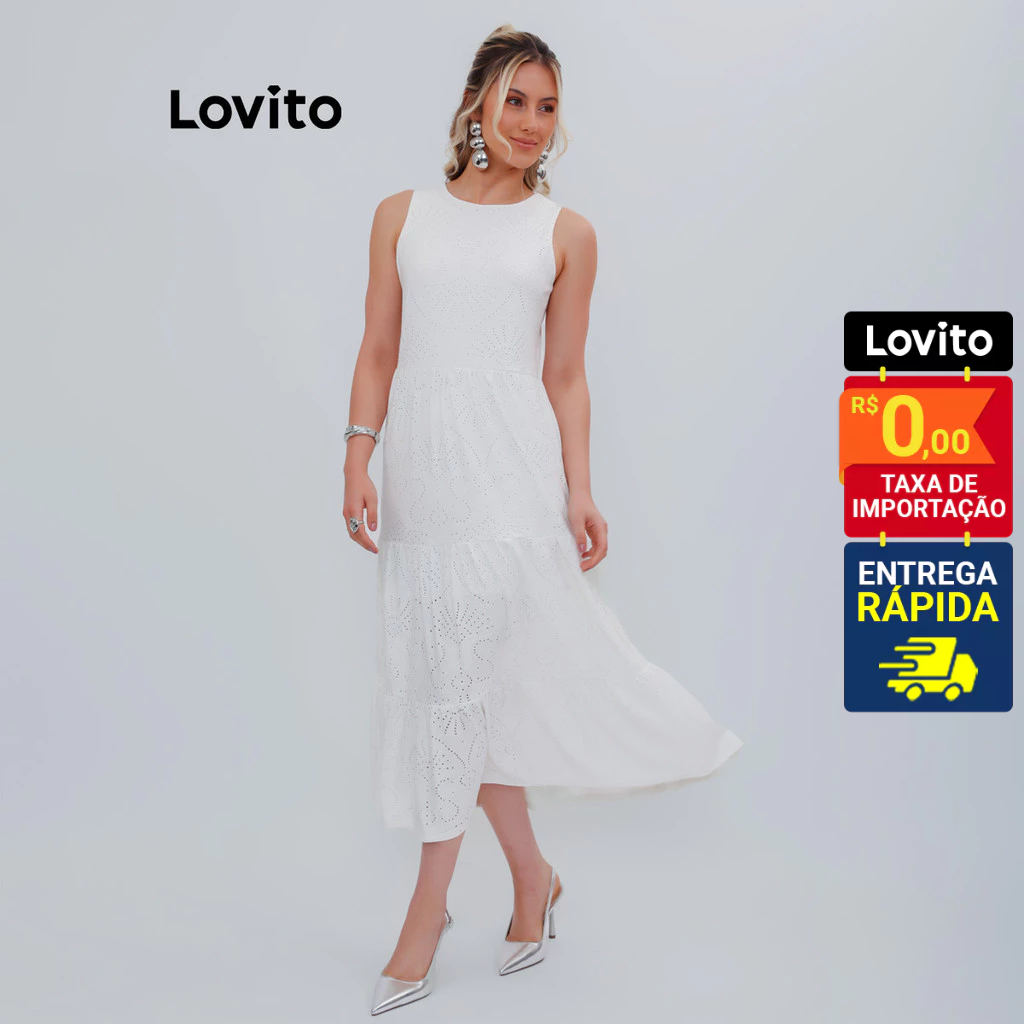 Lovito Casual Vestido Floral Para Mulheres LB1366BRL1396