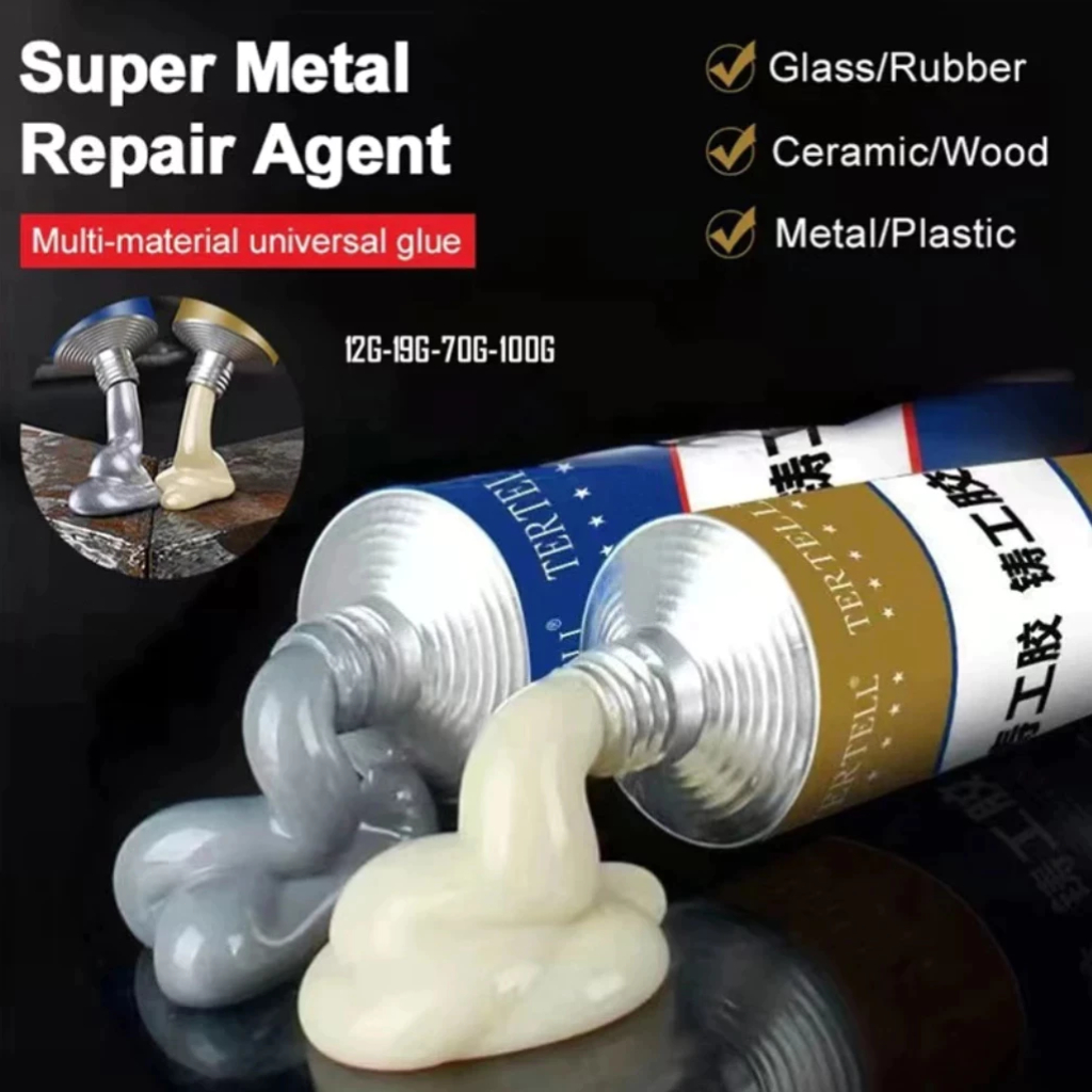 100g Cola De Reparo Industrial Soldagem A Frio Resistente Ao Calor Pasta De Metal AB Adesivo Para Agente De Fundição em Oferta na Shopee