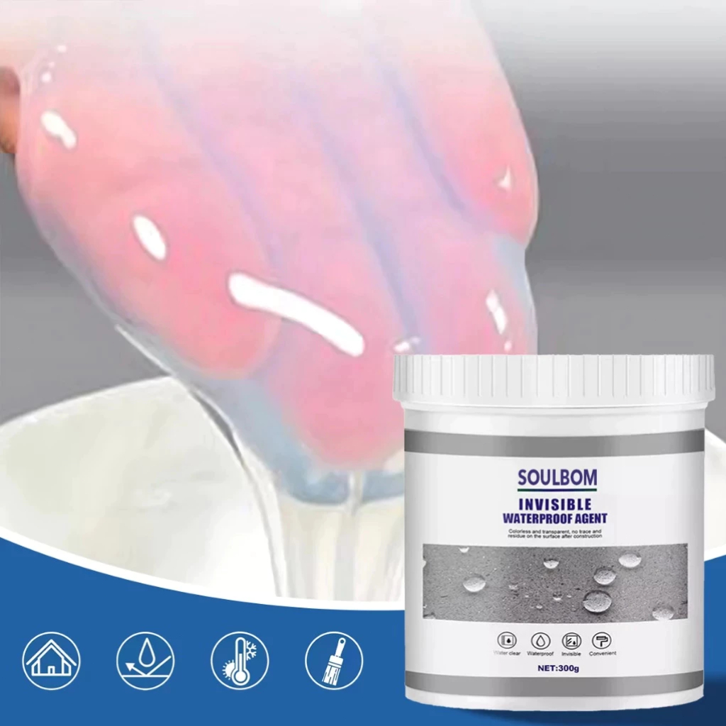 300g Invisível Impermeável Agente De Revestimento Transparente Anti-Vazamento Cola De Reparo De Condução em Oferta na Shopee