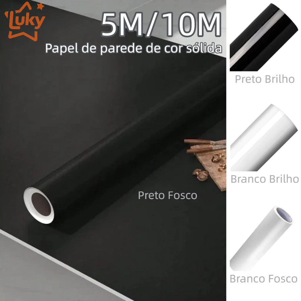 Papel de Parede  Preto/Branco+ Espátula Aplicação Adesivo Autocolante Cozinha Moveis em Oferta na Shopee