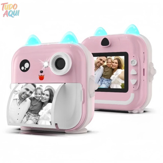 Câmera De Impressão Instantânea Para Crianças Vídeo Fotografia Digital Fotográfica Toy Mini Impressora Térmica Boy Girls em Oferta na Shopee