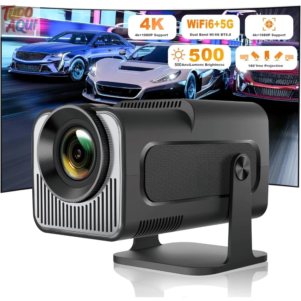 Atualizado Projetor Smart HY320 Android Full HD 1920x1080 Bluetooth Wi-fi
