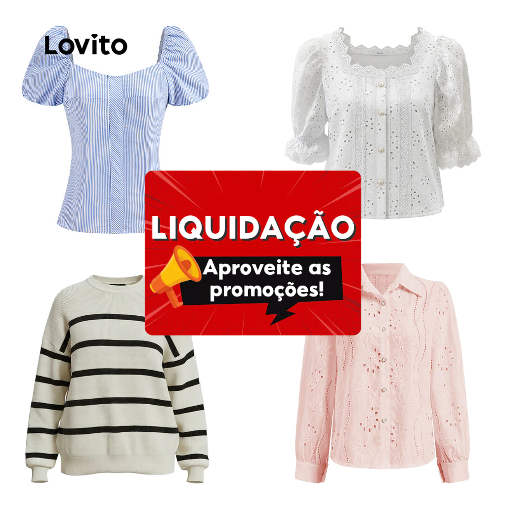 Lovito Tops em Promoção Especial para Mulheres em Oferta na Shopee