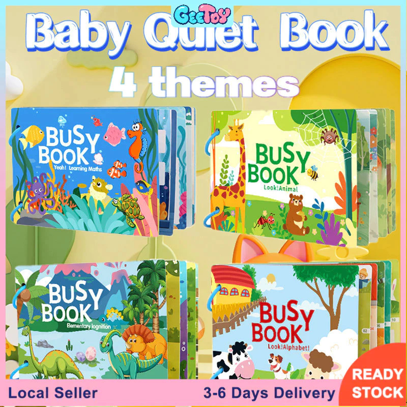 Livros de Atividades Montessori – Livros Silenciosos para Educação Infantil e Iniciação Cognitiva em Oferta na Shopee