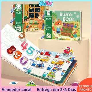 14/30 Páginas Livro DIY com Livro de Atividades para Bebês, Brinquedo Educativo para Cria…